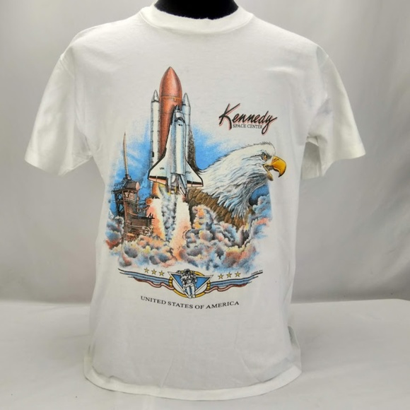 Other - Vintage Large Kennedy Space Eagle Shuttle USA TEE